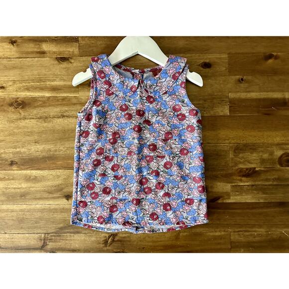 Matilda Jane Vintage Heart Soul Pride Darling Floral Sleeveless Purple Red Top 4 - Picture 2 of 4